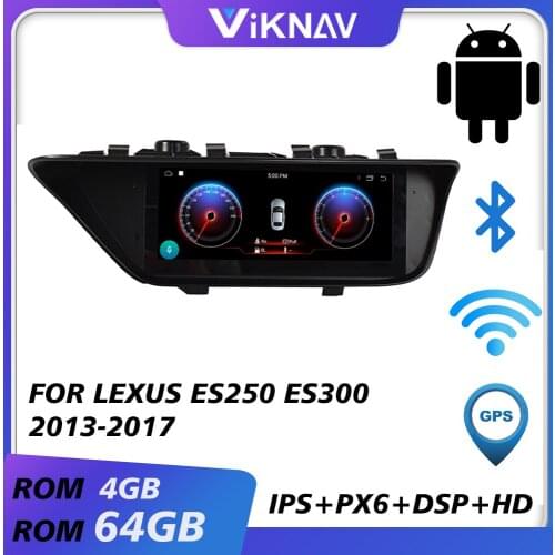 Car gps navigation multimedia video player for lexus es250 es300 2013-2017 android auto radio car audio tape recorder hd screen