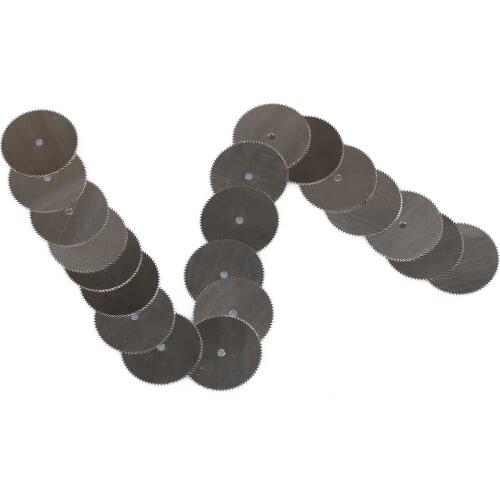 20Pcs Stainless Steel 25mm Cutting Discs Mini Drill HSS Circular Saw Blades For Dremel Rotary Tool Wood Cutting Power Tool