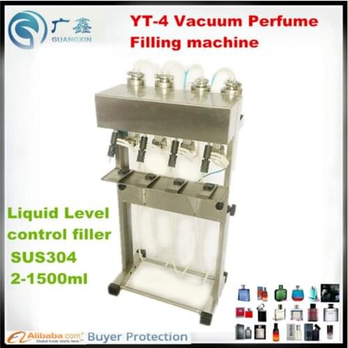 YT-4 vacuum Perfume Liquid filling machine ,vacuum level control filling machine for glass bottles,wine smalee dose fillier