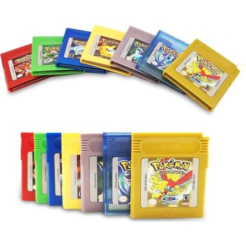 Pokemon Series 16 Bit Video Game Cartridge Console Card for Nintendo GBC Classic Game Collect Colorful Version English Language