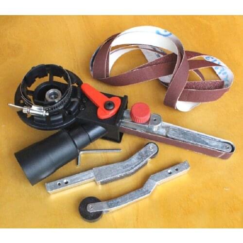 New DIY Sander Machine Sanding Belt Adapter Head Converter Bandfile Belt Sander for M10 Electric Angle Grinder