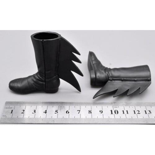 Hot Sales 1/6th RAH Black Trendy Hollow Shoes Boot For Usual 12 inch Doll Soldier Collection