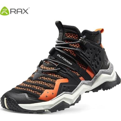 Rax Men Hiking Shoes 2019 Spring New Breathable Outdoor Sports Sneakers for Men Mountain Shoes Trekking Sports Shoes Male