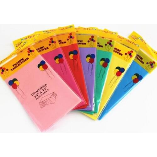 137x183cm Solid color Disposable Tablecloth Anti-oil Table Cloth Tableware For Wedding Birthday New Year Christmas Party Decor