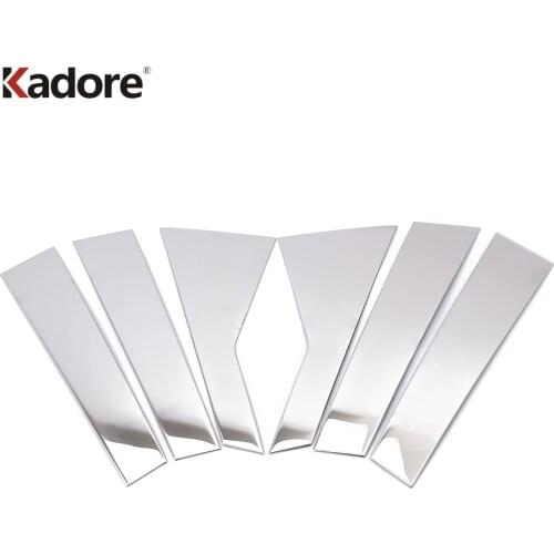 Stainless Steel Window Center Pillar Cover Trim For Kia Sorento 2013 2014 2015 Windows Middle Pillars Frame Trim Car Accessories