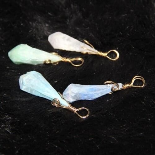 Thanksgiving gifts! Plated Gold Metal Wrap Druzy Drusy Quartz Crystal Drop Pendant Oval Shape Necklace On Sell 4pcs/lot