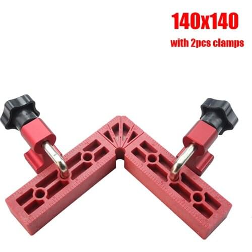 Precision Clamping Squares 90 Degrees L-Shaped Auxiliary Fixture Fixture Splicing Board Fixed clip Woodworking Tool 140X140mm