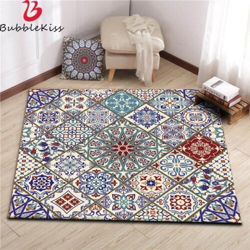 Bubble Kiss Nordic Style Carpet For Living Room Vintage Polyester Geometry Soft Non-Slip Large Area Rug For Bedroom Decor Carpet