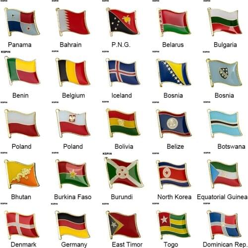Various Natinal Lapel Pins Flag Lapel Pins Country Flag Badge Flag Badge Brooch