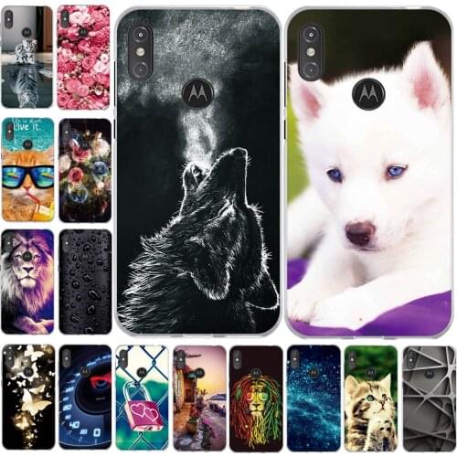 3D Relief Print Case For Motorola Moto One Power Silicone For Motorola P30 Note Phone Bumper For Moto P30 Note Back Cover Case