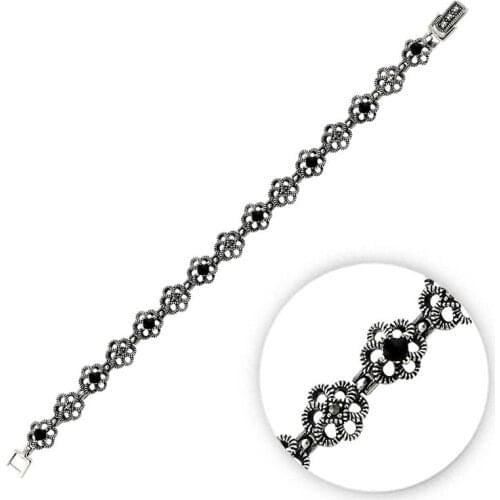Silverlina Silver Marcasite Sterling Bracelet