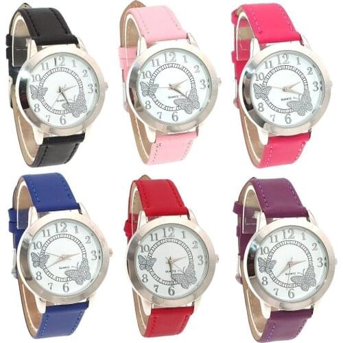 Ladies Wrist Watch Women Butterfly Clock Quartz Dress Watch Quartz-watch Montre Femme Relogio Feminino Kids Watch