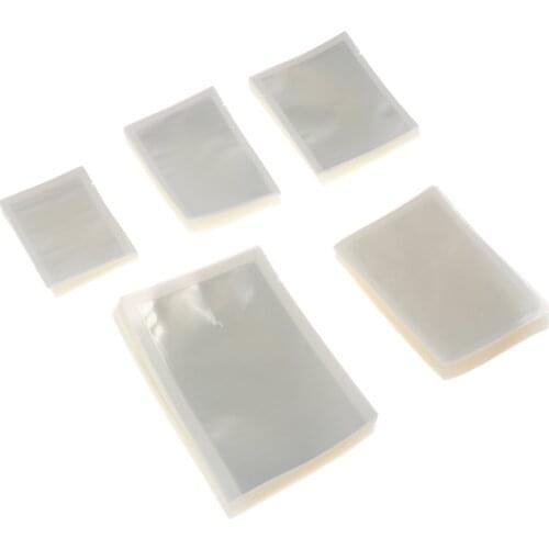 100pcs/lot Small Household Food Vacuum Sealer Bag Clear Packaging Film Seal Bag Vacuum Packer For Commercial Vacuum Machine