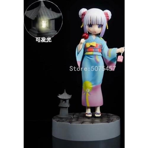 18cm Miss Kobayashis Dragon Maid Anime Figure Kanna Kamui Action Figure Kimono Version Kanna Figurine Collectible Model Toys