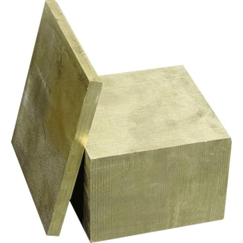 20mm-60mm Solid Square brass block Sheet Customized CNC service