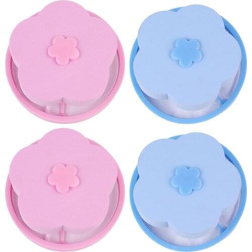 4pcs Pet Hair Removal Catcher Filter Collector Bag Dust Cleaning Washing Machine