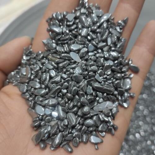 50g natural terahertz Irregular Gravel Stone chips beads DIY Jewelry Making Fish Tank Aquarium Office Shop