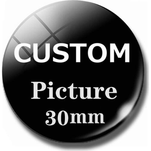 50Pcs Customized Lover Family Baby Pet Company Logo Glass Cabochon Diy Personalized Photo Fridge Magnet