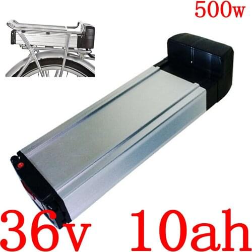 36V E-Bike Battery 36V 10Ah 13Ah Lithium ion Batteries With Rear Rack For 350W 500W 8Fun Front/Mid/Hub Motor Electric Bicycle