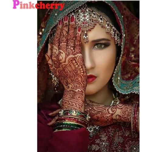 Diamond painting Modern Art, Indian Bride new 5d diamond embroidery cross stitch full square round 3D DIY home decor