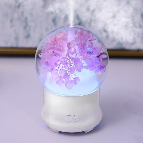 Fragrance Diffuser Essential oils Air Humidifier Eternal Flower Timing LED Cool Mist Maker Fogger Humidifier Aroma Car Diffuser