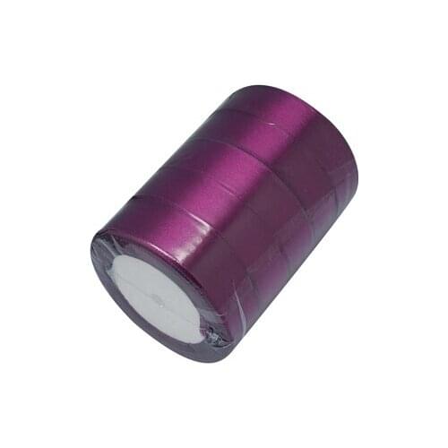 Satin Ribbon, Violet, about 25mm wide, 25yards/roll, 5rolls/group, 125yards/group