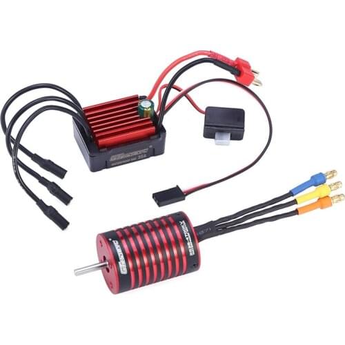 GTSKYTENRC Combo 2838 Brushless Motor With 35A ESC For Traxxas HSP Tamiya Axial 1/16 1/12 RC Car
