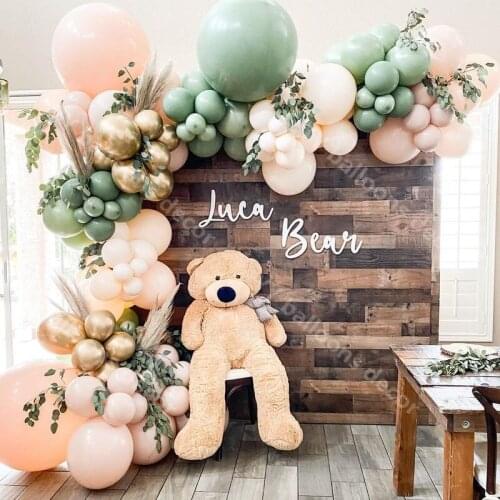 Retro Skin Balloons Garland Arch Globos DIY Baby Shower Macaron Orange Birthday Party Wedding Anniversary Decoratio Toy Backdrop