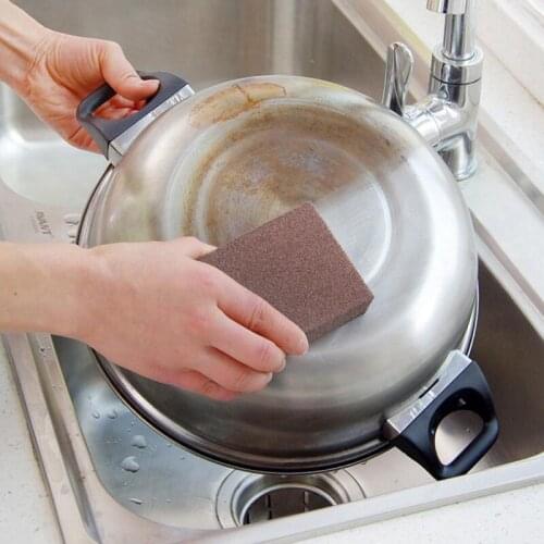 Sponge Carborundum Brush Clean Rub The Pot Except Rust Kitchen Home Cleaning Washing Kitchen Cleaner Tool LX7586
