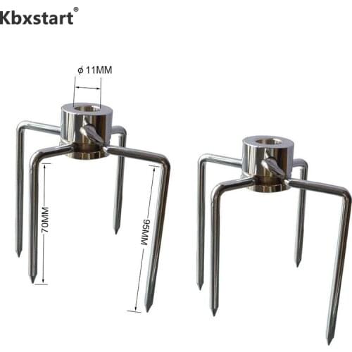 Kbxstart 2pc/set Multifunctional Stainless Steel BBQ Fork Grill Rotisserie Meat Forks Barbecue Accessories Dining Party Supplies