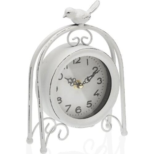 Table clock Bird Metal (8 x 20 x 15 cm)