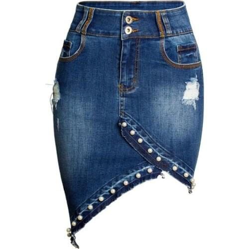 Noritree Denim Pencil Skirts