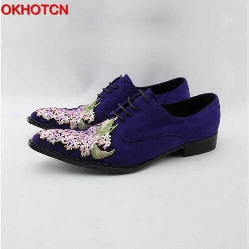 OKHOTCN Men's Suede Shoes