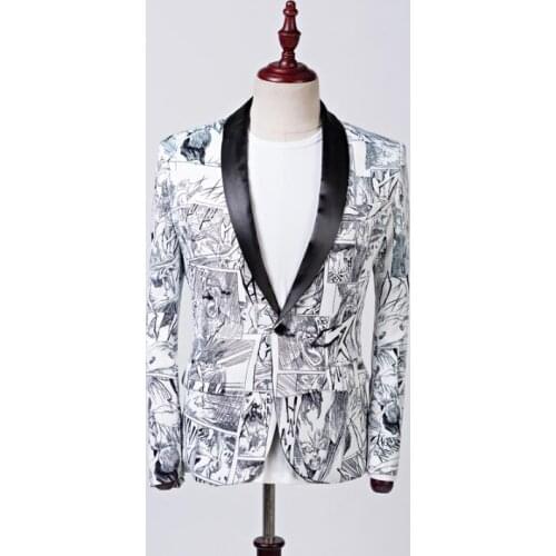 Singer england star dance stage clothing for men suit anime style mens wedding suits costume groom formal dress korean fashion