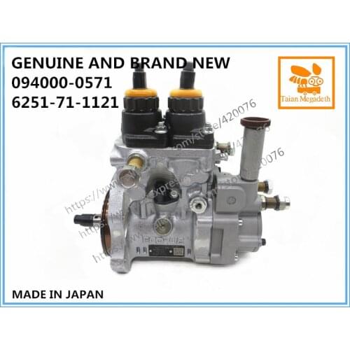 GENUINE AND BRAND NEW DIESEL FUEL PUMP 094000-0571, 6251-71-1120, 6251-11-1121