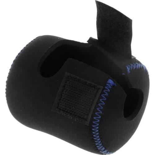 Durable SBR Fishing Wheel Reel Bag Cover Case Protector Black Suit for drum reels baitcasting reel