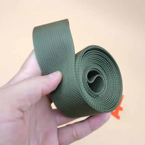 New High Quality 25mm 38mm 5 Yards High Quality Olive Strength Nylon Webbing Strap For DIY Sewing Bags Buckles Belt Accessories