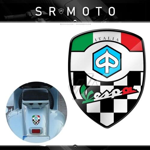 3D Resin Motorcycle Decal Italy Racing Sticker Case for Piaggio Vespa GTS GTV LX LXV Super Sport