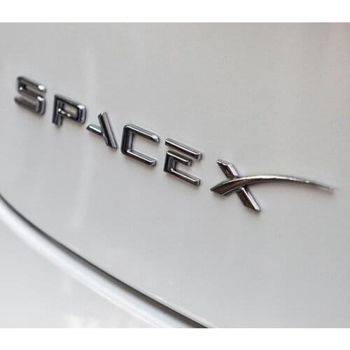 Space X Sticker For Tesla Model 3 Tail Letter Label Model Y Model3 Accessories For Tesla Model S model three Letter Stickers