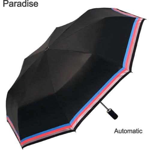 Reflective strip Automatic Umbrella Rain Women Auto Luxury Big Windproof Umbrellas Rain For Men Folding Parasol