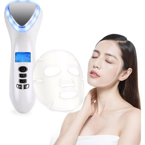 Newest Ultrasonic Cryotherapy Hot Cold Hammer Vibration Face Lifting Massager Ultrasound Face Fast Shrink Pore Skin Rejuvenation