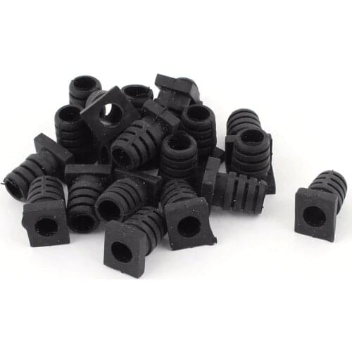 UXCELL 20pcs Rubber Strain Relief Cord Boot Cable Sleeve Hose Protector for Power Tool 19x10x7mm High Quantity