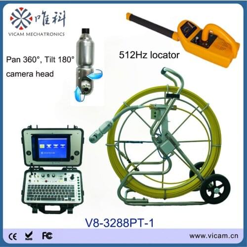V8-3288PT-1 Video Security Detector Pipe Inspection Camera System with 512Hz receiver and 60m fiberglass cable