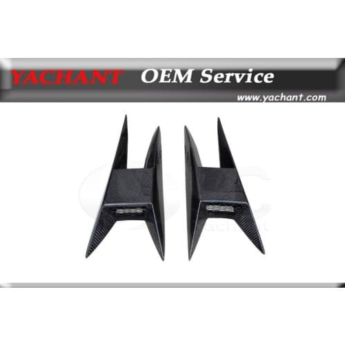 Car-Styling Fiber Glass FRP Vents Duct Fit For 03-14 Gallardo LP550 LP560 LP570 YC Design Style Side Skirt Caps Vents Duct
