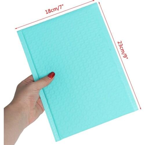 10pcs/180*230mm/6x9in Teal Poly Bubble Mailer Envelopes Mailing Bag Self Sealing