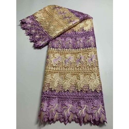 2021 African Dry Lace Fabric Hot Sale Swiss Voile Lace In Switzerland Nigerian Guipure Cord Wedding Dress Materials Sewing 5yard