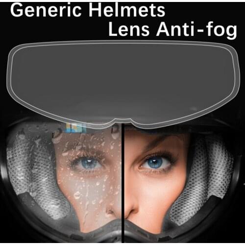 2021 Anti-fog Waterproof Insert Motorcycle Helmet Lens Sticker Anti-fog Film Universal Anti-fog Shield Film Motor Accessories
