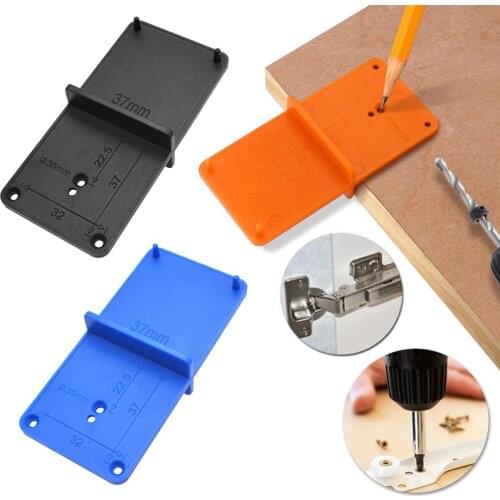 35mm 40mm Hinge Hole Drilling Guide Locator Hole Opener Template Door Cabinets DIY Tools For Woodworking Hand Tools Set