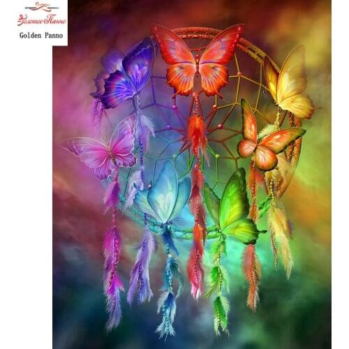 5D DIY full square diamond painting color butterfly diamond cross stitch mosaic rhinestones painting wedding decor home