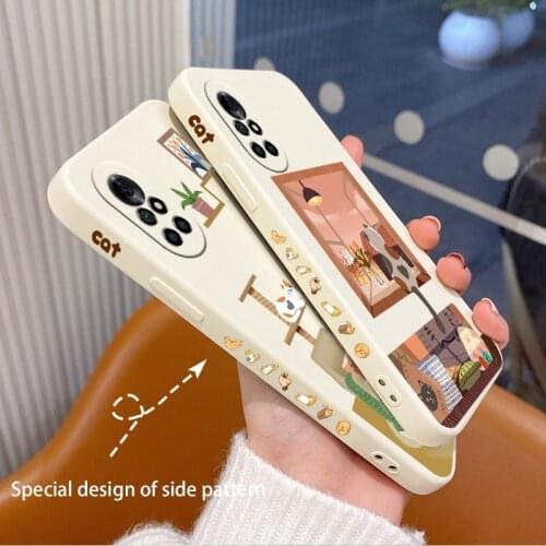 Sunset Phone Case For Huawei Nova8 8Pro 8SE Nova 7 7Pro 7SE 6 6se 5 5Pro 5Z 5I 5Ipro 5T 4 4E Liquid Silicone Cover